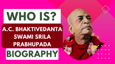 biography of A.C. Bhaktivedanta Swami Prabhupada